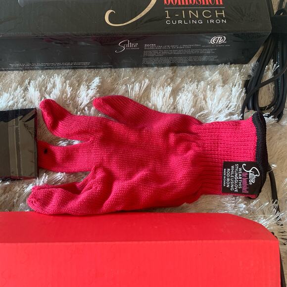 Sultra the Bombshell 1" Clipless Curling Iron Tourmaline Black NWB - Picture 3 of 12